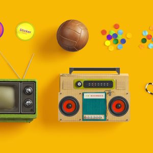 Three clay iphone design