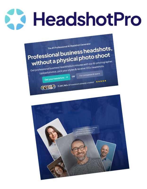 The headshotpro AI product