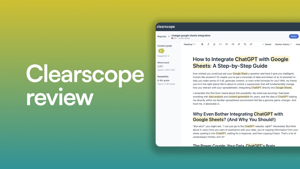Clearscope Get Discovered on Google & AI Search