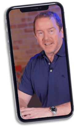 ASM promotional image suggesting coaching or support, showing a person speaking on a phone.